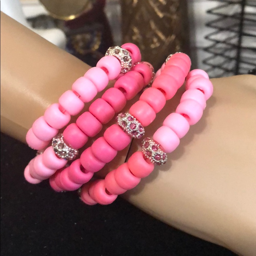 Hot bold fun Pink summer bracelet